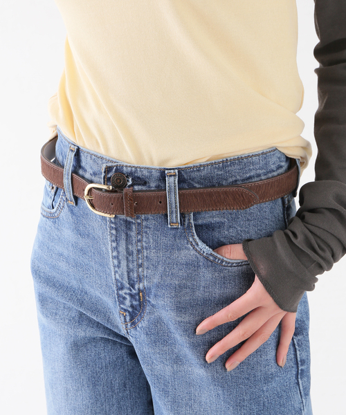 AULENTTI(オウレンティ)の「AULENTTI/オウレンティ SLOBE ハラコベルト TI-460-25S-PO(ベルト・レディース・ブラウン・FREE)」の11枚目の写真