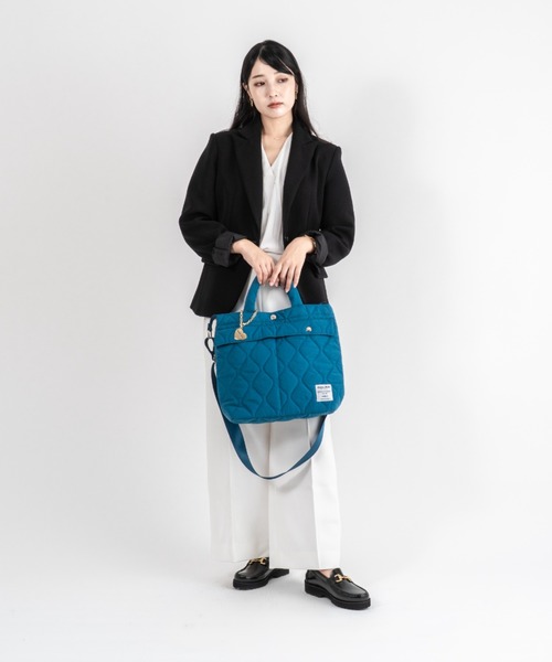 Jolie Joli(ジョリージョリ)の「【Jolie Joli/ジョリージョリ】2WAY ナイロン キルティング ハンドバッグ A4対応(ハンドバッグ・レディース・ネイビー/ブラック/グレー・FREE)」の16枚目の写真