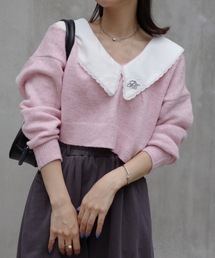 jumelle | 襟付きクロップドニット(ニット/セーター)