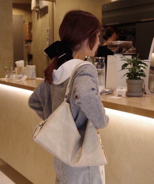 jumelle（ジュメロ）の「襟付きクロップドニット（ニット/セーター・レディース・グレー/ピンク・FREE）」の6枚目の写真