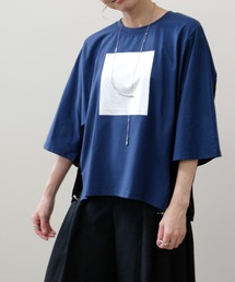 DOLLUPOOPS | 箔プリント配色ドルマントップス(Tシャツ/カットソー)