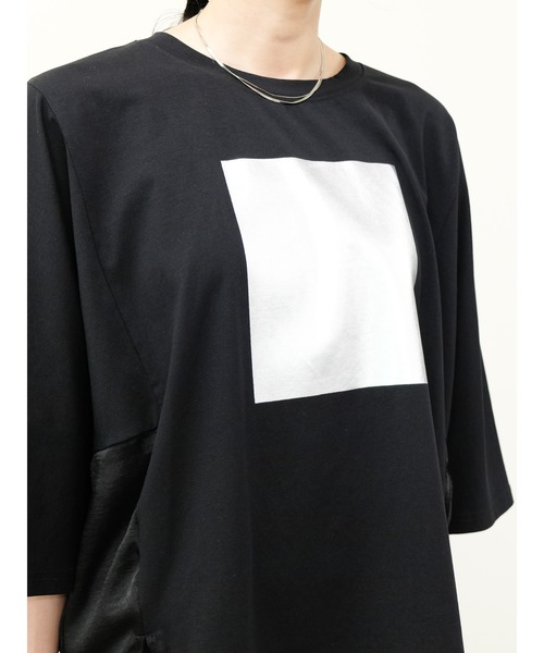 DOLLUPOOPS（ドールアップウップス）の「箔プリント配色ドルマントップス（Tシャツ/カットソー・レディース・ブルー/ブラック/ブラウン・38）」の17枚目の写真