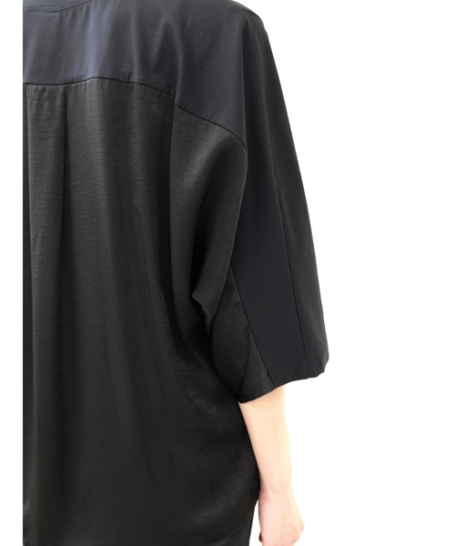 DOLLUPOOPS（ドールアップウップス）の「箔プリント配色ドルマントップス（Tシャツ/カットソー・レディース・ブルー/ブラック/ブラウン・38）」の20枚目の写真