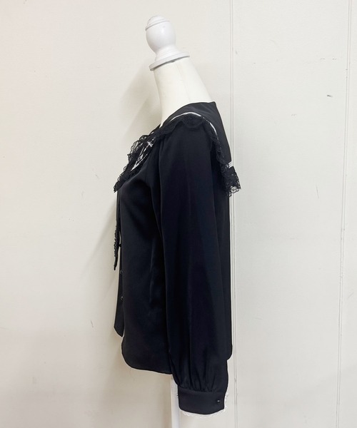 MA*RS（アメーバーマーズ）の「クロスストーンネクタイ付きブラウス（シャツ/ブラウス・レディース・ブラック/ホワイト・FREE）」の19枚目の写真