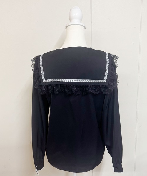 MA*RS（アメーバーマーズ）の「クロスストーンネクタイ付きブラウス（シャツ/ブラウス・レディース・ブラック/ホワイト・FREE）」の20枚目の写真