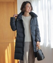 J.PRESS（ジェイプレス）の「【洗える・2way】タフタダウン ロング丈 コート（ダウンジャケット/コート）」