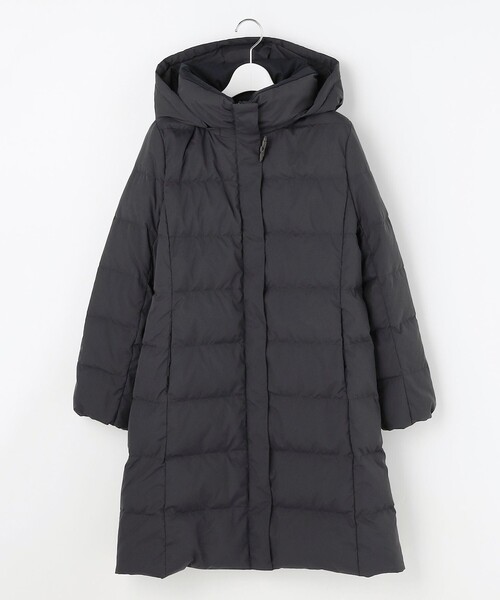 洗える・2way】タフタダウン ロング丈 コート（ダウンジャケット