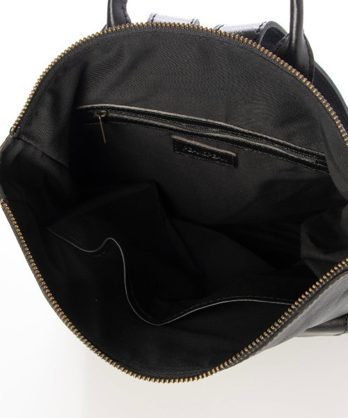 PEAKS PEAK（ピークスピーク）の「ピークスピーク PEAKS PEAK / 牛革レザーメッシュA4リュック（バックパック/リュック・レディース・シルバー/キャメル/ブラック/アイボリー・FREE）」の13枚目の写真