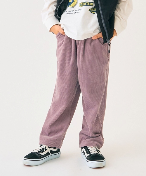 minimal（ミニマル）の「ニットコールパンツ（その他パンツ・キッズ・モスグリーン/アイボリー/ピンク/ベージュ/チャコール・110cm/90cm/140cm/130cm/120cm/100cm）」の3枚目の写真