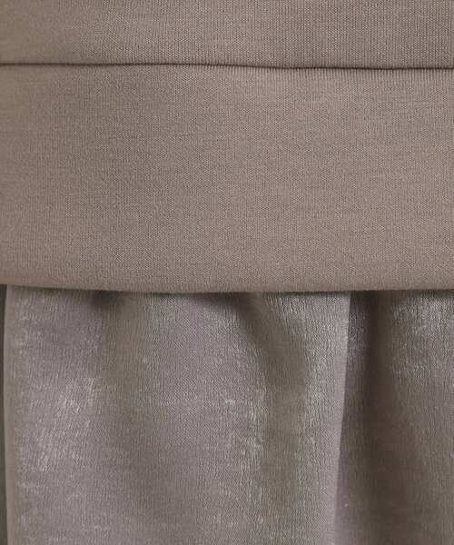 ITS'DEMO（イッツデモ）の「【洗濯機OK】異素材コンビプルオーバー（Tシャツ/カットソー・レディース・アイボリー/ブラック/ブラウン系その他・00）」の5枚目の写真