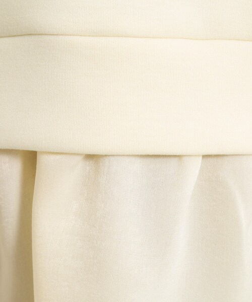 ITS'DEMO（イッツデモ）の「【洗濯機OK】異素材コンビプルオーバー（Tシャツ/カットソー・レディース・アイボリー/ブラック/ブラウン系その他・00）」の11枚目の写真