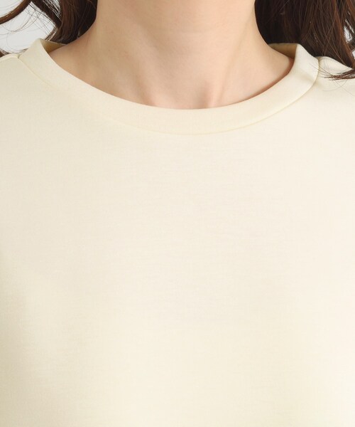 ITS'DEMO（イッツデモ）の「【洗濯機OK】異素材コンビプルオーバー（Tシャツ/カットソー・レディース・アイボリー/ブラック/ブラウン系その他・00）」の13枚目の写真