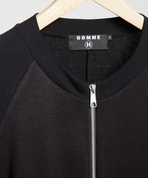 GOMME HOMME(ゴムオム)の「40/-コーマ裏毛 コクーンブルゾン(ブルゾン・メンズ・ブラック・MEDIUM)」の4枚目の写真