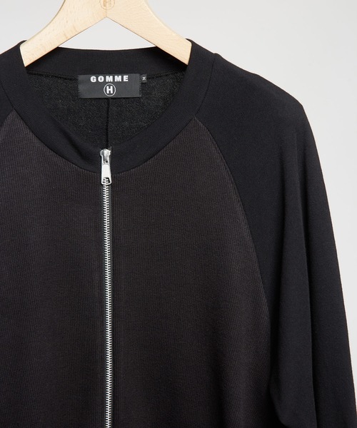 GOMME HOMME(ゴムオム)の「40/-コーマ裏毛 コクーンブルゾン(ブルゾン・メンズ・ブラック・MEDIUM)」の5枚目の写真