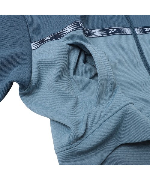 Reebok（リーボック）の「クロップド トラックジャケット / CROPPED TRACK JACKET（ジャージ・レディース・ネイビー/クリアブルー・X-SMALL/SMALL/MEDIUM）」の14枚目の写真