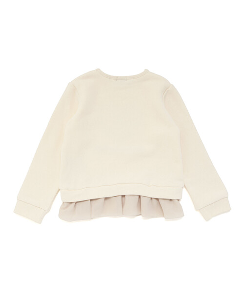 BeBe（ベベ）の「マシュマロウラケハートリーフブーケ裾フリルトレーナー（スウェット・キッズ・ネイビー/オフホワイト・140cm/130cm/110cm/150cm/120cm）」の15枚目の写真