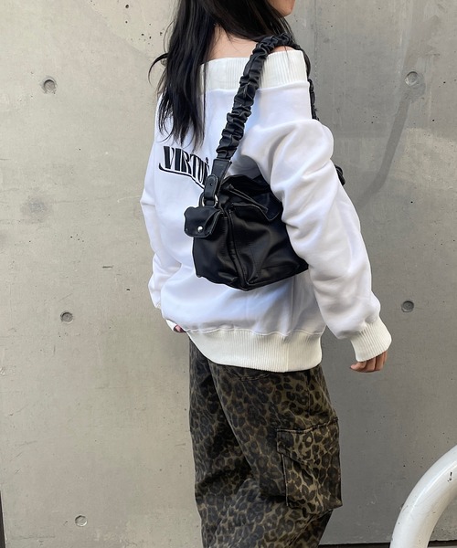 セール】2WAY裏起毛オフショルスウェットプルオーバー（スウェット