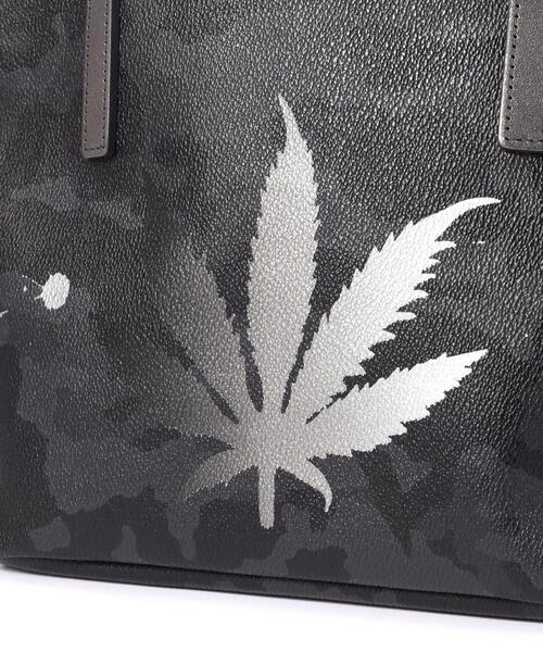 GENTIL BANDIT(ジャンティバンティ)の「GENTIL BANDIT x lucien pellat-finet /14th Anniv. Ltd トートバッグPM(marijuana)(トートバッグ・メンズ・ブラック/ホワイト・F)」の16枚目の写真