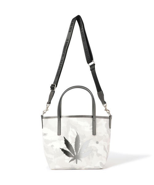 GENTIL BANDIT(ジャンティバンティ)の「GENTIL BANDIT x lucien pellat-finet /14th Anniv. Ltd トートバッグPM(marijuana)(トートバッグ・メンズ・ブラック/ホワイト・F)」の20枚目の写真