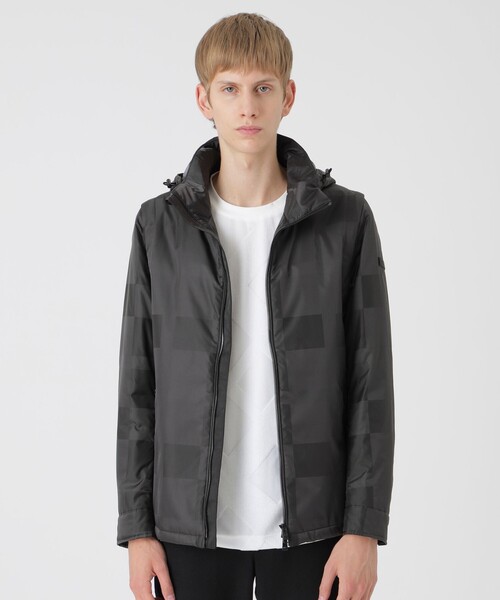 シャドーチェック4WAYパデッドパーカー（ブルゾン）｜BLACK LABEL