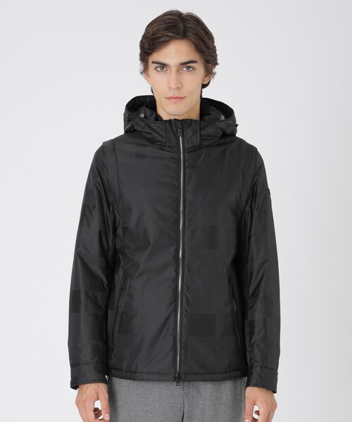 BLACK LABEL CRESTBRIDGE（ブラックレーベル・クレストブリッジ）の「シャドーチェック4WAYパデッドパーカー（ブルゾン・メンズ・グレー系その他/ブラック/ネイビー・L/M/XL）」の22枚目の写真