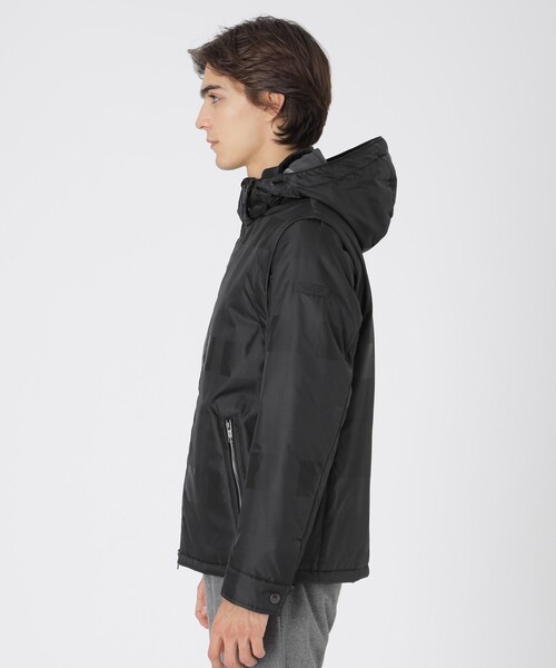 BLACK LABEL CRESTBRIDGE（ブラックレーベル・クレストブリッジ）の「シャドーチェック4WAYパデッドパーカー（ブルゾン・メンズ・グレー系その他/ブラック/ネイビー・L/M/XL）」の21枚目の写真