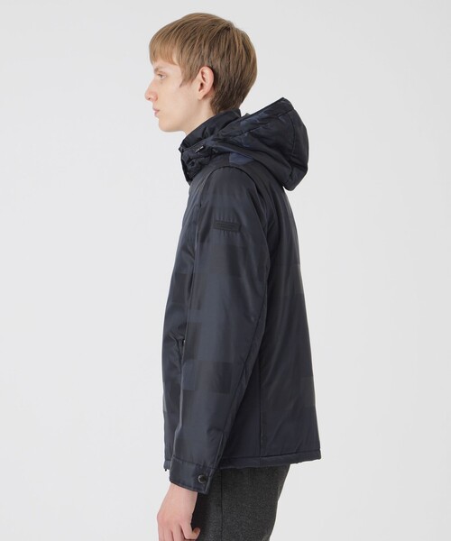 BLACK LABEL CRESTBRIDGE（ブラックレーベル・クレストブリッジ）の「シャドーチェック4WAYパデッドパーカー（ブルゾン・メンズ・グレー系その他/ブラック/ネイビー・L/M/XL）」の11枚目の写真