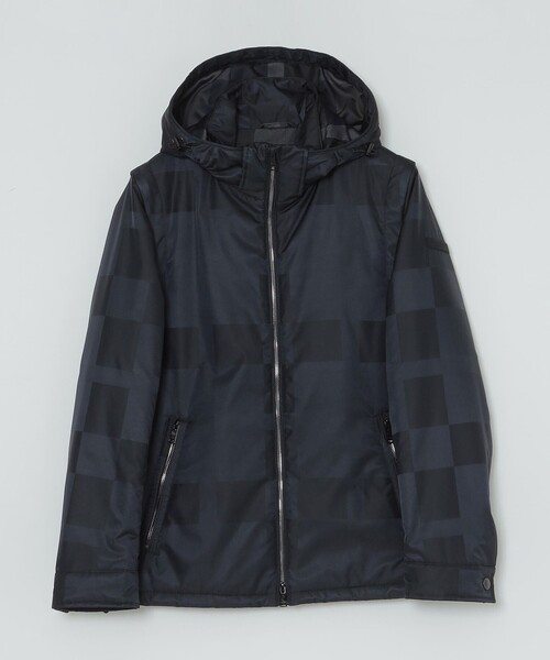 BLACK LABEL CRESTBRIDGE（ブラックレーベル・クレストブリッジ）の「シャドーチェック4WAYパデッドパーカー（ブルゾン・メンズ・グレー系その他/ブラック/ネイビー・L/M/XL）」の4枚目の写真
