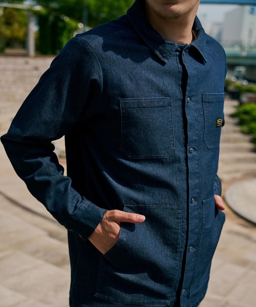 RVCA（ルーカ）の「RVCA メンズ QUILTING DENIM SHIRT 長袖シャツ 【2025年秋冬モデル】/ルーカキルティングデニムシャツ（シャツ/ブラウス・メンズ・ブルー/ブラック・LARGE/MEDIUM/SMALL）」の6枚目の写真