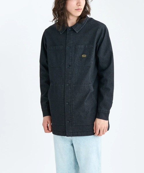 RVCA（ルーカ）の「RVCA メンズ QUILTING DENIM SHIRT 長袖シャツ 【2025年秋冬モデル】/ルーカキルティングデニムシャツ（シャツ/ブラウス・メンズ・ブルー/ブラック・LARGE/MEDIUM/SMALL）」の19枚目の写真