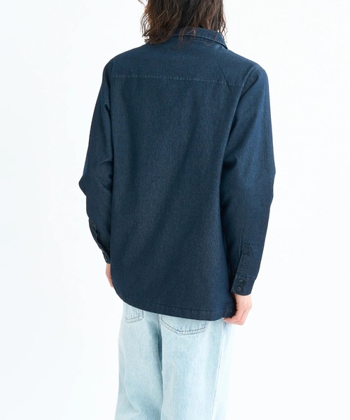 RVCA（ルーカ）の「RVCA メンズ QUILTING DENIM SHIRT 長袖シャツ 【2025年秋冬モデル】/ルーカキルティングデニムシャツ（シャツ/ブラウス・メンズ・ブルー/ブラック・LARGE/MEDIUM/SMALL）」の11枚目の写真