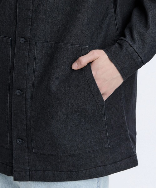 RVCA（ルーカ）の「RVCA メンズ QUILTING DENIM SHIRT 長袖シャツ 【2025年秋冬モデル】/ルーカキルティングデニムシャツ（シャツ/ブラウス・メンズ・ブルー/ブラック・LARGE/MEDIUM/SMALL）」の13枚目の写真