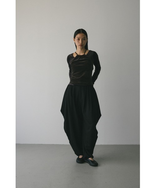 セール】2ピースホルターベロアトップ（Tシャツ/カットソー