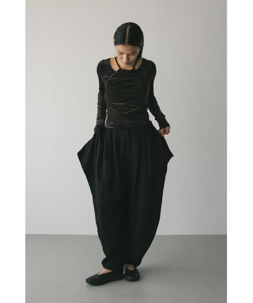 セール】2ピースホルターベロアトップ（Tシャツ/カットソー