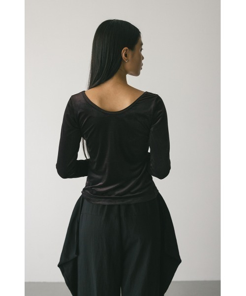 2ピースホルターベロアトップ（Tシャツ/カットソー）｜STYLEMIXER