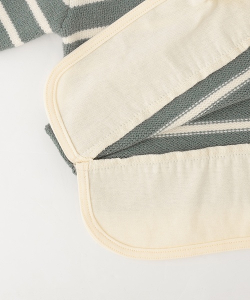 petit main（プティマイン）の「【ウォッシャブル】ボーダーニット（ニット/セーター・キッズ・アイボリー/ネイビー/モカ/モスグリーン・M/L/S）」の9枚目の写真