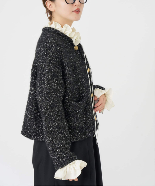 IENA(イエナ)の「襟フリルブラウス(シャツ/ブラウス・レディース・アイボリー/ブラック系その他/ベージュ・FREE)」の12枚目の写真