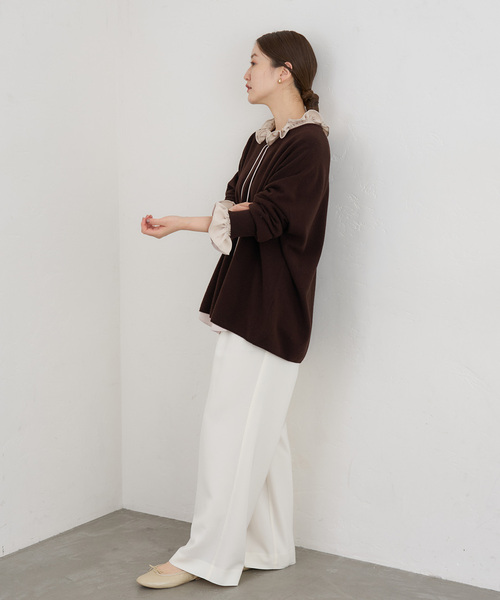 IENA(イエナ)の「襟フリルブラウス(シャツ/ブラウス・レディース・アイボリー/ブラック系その他/ベージュ・FREE)」の17枚目の写真