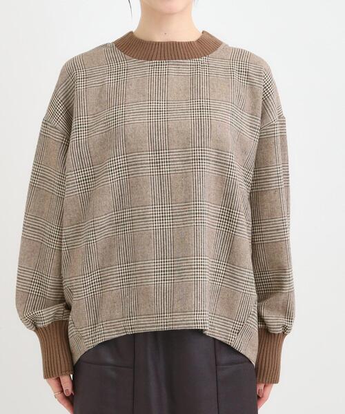 SHOO・LA・RUE（シューラルー）の「チェック柄プルオーバー（Tシャツ/カットソー・レディース・ブラック系1/ダークブラウン系1・04/02/03/01）」の11枚目の写真