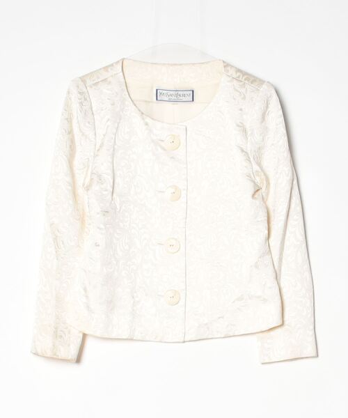 ブランド古着】Yves Saint Laurent｜イヴサンローランのノーカラー