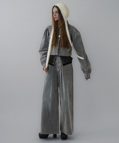 HARE(ハレ)の「シャギーニットキャップ(HARE)(ニットキャップ/ビーニー・レディース・ホワイト/ブラック・FREE)」の4枚目の写真