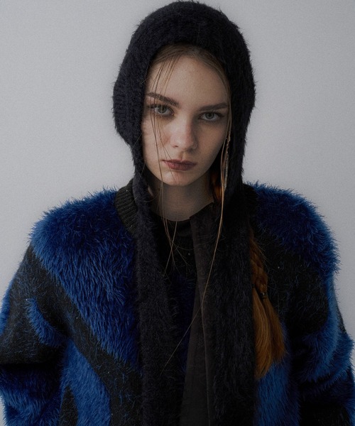 HARE(ハレ)の「シャギーニットキャップ(HARE)(ニットキャップ/ビーニー・レディース・ホワイト/ブラック・FREE)」の11枚目の写真