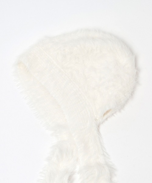 HARE(ハレ)の「シャギーニットキャップ(HARE)(ニットキャップ/ビーニー・レディース・ホワイト/ブラック・FREE)」の15枚目の写真