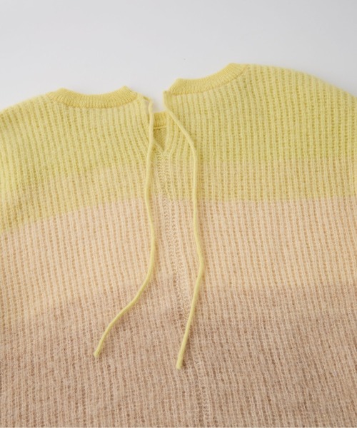 LA MARINE FRANCAISE(マリン フランセーズ)の「【Porter des boutons 】 別注モヘア2wayニット(ニット/セーター・レディース・ブルー/チャコールグレー/イエロー・FREE)」の9枚目の写真
