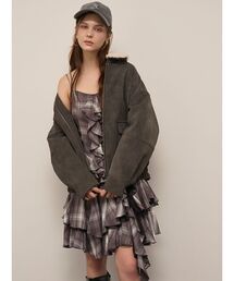 SNIDEL | ラッフルバリエキャミミニワンピース(ワンピース)