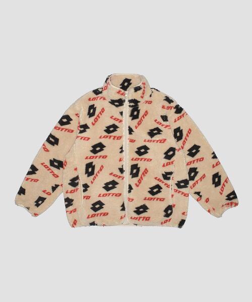 LOTTO(ロット)の「LOTTO LOGO BOA BLOUSON(ブルゾン・メンズ・ベージュ/ブラック・XX-LARGE/MEDIUM/X-LARGE/LARGE)」の2枚目の写真