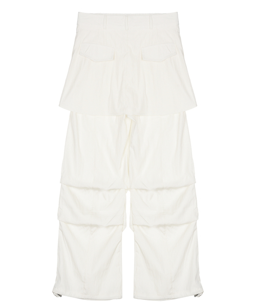 NICK&NICOLE(ニックアンドニコール)の「LAYERED SKIRT PANTS_IVORY(スウェットパンツ・レディース・その他・FREE)」の6枚目の写真