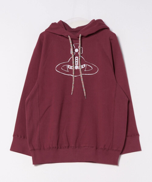 Vivienne Westwood(ヴィヴィアンウエストウッド)の「TRICK ORB SWEATSHIRTバットウィングフーディー(Tシャツ/カットソー・レディース・ブラック/レッド・FREE)」の2枚目の写真