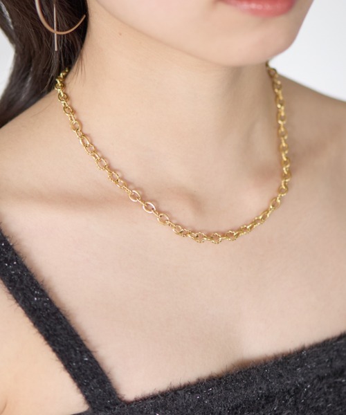 ciite' surgical stainless(シーテサージカルステンレス)の「【 金属アレルギー対応 】 チェーンネックレス サージカルステンレス(ネックレス・レディース・シルバー/ゴールド・FREE)」の2枚目の写真