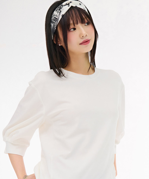 CHASECULT（チェイスカルト）の「レディース 袖変形 7部Tシャツ - アイボリー（Tシャツ/カットソー・レディース・アイボリー・85/90）」の5枚目の写真